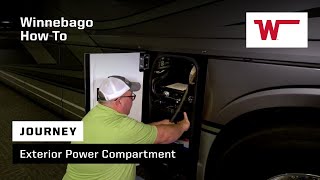 Winnebago Journey HowTo Exterior Power Compartment [upl. by Cicily]