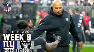 Raiders’ Top Plays From Week 9 Win vs Giants  2023 Regular Season Week 9  NFL [upl. by Adnwahsar]