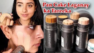 TV Paint Stick and Pan Cake lagane ka Asan Tarika How I Apply TV Paint Stick [upl. by Madai900]