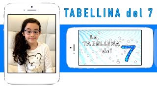 La tabellina del 7  tabellina del sette  canzoni per bambini  Sofia Del Baldo [upl. by Broeker]