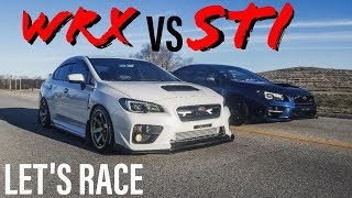 STAGE 3 WRX vs Subaru WRX STI MODIFIED [upl. by Naerb]