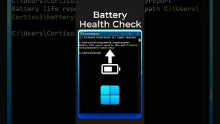 Check Battery Health On Windows Laptops Easily [upl. by Anelis]