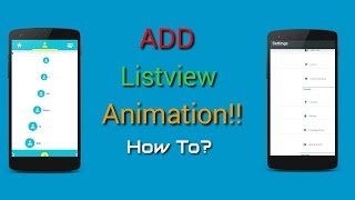 How To Add ListView Animations In Your Rom [upl. by Dowling]