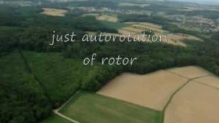 Gyrocopter landing with engine off only in autorotation of the main rotor [upl. by Ennaitak878]