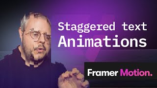 Master Staggered Text Animations with Framer Motion [upl. by Grier]