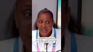 Cérémonie douverture des JO 2024  quotCest plus grand quune médaille dorquot pour MarieJosé Pérec [upl. by Kcirdle]