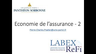 économie de lassurance  cours 2 [upl. by Oiramej825]