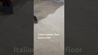 Italian Marble Floor Epoxy work amp Diamond Polishing Service [upl. by Ecirehc]