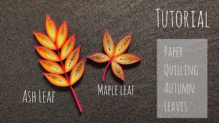 How To Make Paper Quilling Autumn Leaves With Comb diycrafts mapleleavesfrompaper [upl. by Mikes774]