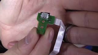 How to change a broken charge port on a PS4 controller when its not charging EASY  No Soldering [upl. by Aztirak]