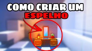 COMO CRIAR UM ESPELHO NO MINECRAFT [upl. by Wight196]