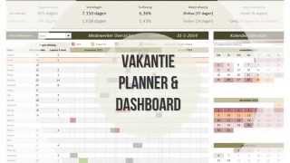 Vakantie planner en dashboard [upl. by Eileek]