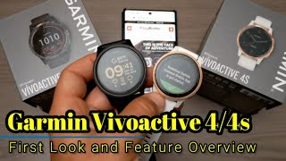 Garmin Vivoactive 44s  First Look and Feature Overview [upl. by Yarazed]