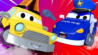 Kids car cartoon  quotstop Policequot  Car City  Cars and Trucks Cartoon for kids [upl. by Hassi]