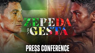 WILLIAM ZEPEDA VS MERCITO GESTA PRESS CONFERENCE LIVESTREAM [upl. by Eetsirk343]