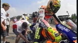 MotoGp  Brno 2002 Ritiro di Rossi [upl. by Milson]