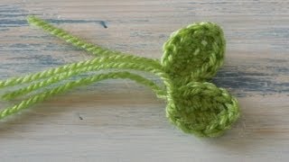 Crochet How To  Crochet a Small Leaf [upl. by Ingvar]