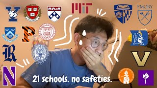 COLLEGE DECISION REACTIONS ivies MIT CalTech T20s and more [upl. by Corly]