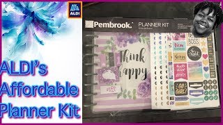 ALDI Planner Review  FlipThrough  Pembrook Planner  Budget Friendly Planning [upl. by Annatnom]