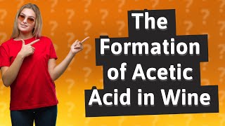 How is acetic acid formed in wine [upl. by Akeenat245]