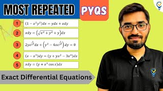 Most Repeated PYQs 2023  Exact Differential Equations  Nishant Vora  Vora Classes jee jeemains [upl. by Nesto]