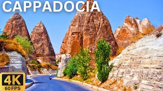 Scenic Drive 4K Cappadocia Turkey Türkiye 🇹🇷  Sightseeing Tour [upl. by Cowley]