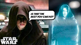 What Anakin Told Sidious Right Before ObiWan Fought Him NOT IN MOVIE [upl. by Erodaeht854]