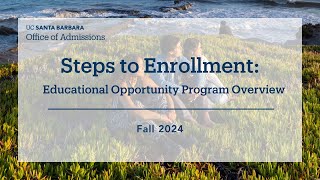 UCSB Educational Opportunity Program EOP Overview [upl. by Ajile]