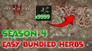 Easy Bundled Herbs Farming 600 Bundled Herbs In 3 Minutes Season 4 Loot Reborn  Diablo 4 [upl. by Nyhagen865]