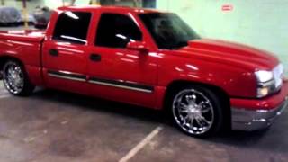 2007 silverado lowered on 22s [upl. by Dogs]