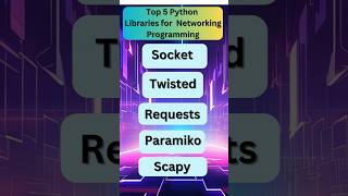 Top 5 Python Libraries for Networking Programming shorts [upl. by Lidda]