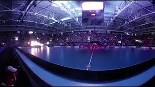 360° Superfinal 2018 VR Floorball Pregame [upl. by Fessuoy]