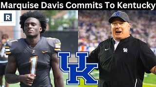 Marquise Davis Commits To Kentucky  Kentucky Football Recruiting News [upl. by Neill]