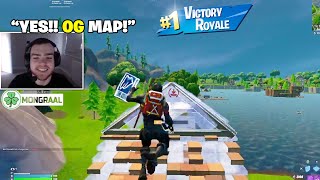 Mongraal is Back amp LOVES Fortnite Again After Playing OG Fortnite MAP [upl. by Hilarius]