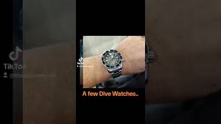 A few Dive Watches divers watches timepieces divewatch 4oclockcrown thanks [upl. by Voleta]