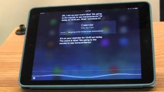 Using Siri on the iPad with VoiceOver [upl. by Krystalle732]