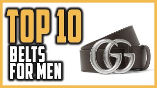 Best Belts For Men of 2021  Top 10 Pick Best Men Belts for Casual amp Formal Dresses [upl. by Leuqcar]