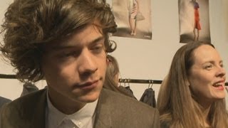 Harry Styles full interview One Direction star talks new music and fashion [upl. by Annai]