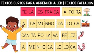 Textos curtos para aprender a ler e escrever  Aprendendo a ler em casa  Ensinando meu filho [upl. by Mairim106]