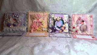 Victorian Shabby Chic Mothers Day Cards for Nit Wit Collections  Tutorial [upl. by Coleen]