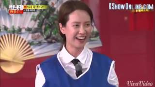 Song Ji Hyo vs Lee Kwang Soo Tummy Battle RM ep249 [upl. by Eedyah]