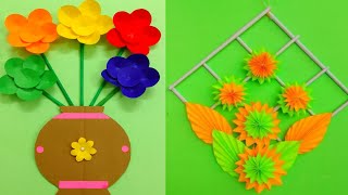 2 Easy and Quick Paper Wall Hangingldeas cardboard Reuse A4 sheet Wall decor Room Decor DIY [upl. by Dlaregztif]