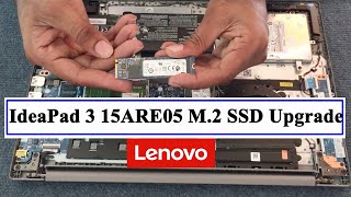 Lenovo IdeaPad 3 15ARE05 M2 SSD Upgrade  Disassembly [upl. by Reine]