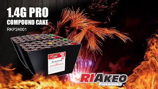 USA 14G PRO COMPOUND CAKE 96 shots RKP24001  RIAKEO FIREWORKS [upl. by Corliss240]