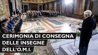 Cerimonia di consegna delle insegne dell’OMI [upl. by Kahn]