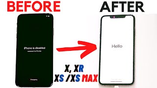 How to ResetRestore iPhone X XR XS XS Max  Reset Forgot Passcode iPhone is Disabled Fix [upl. by Sondra]