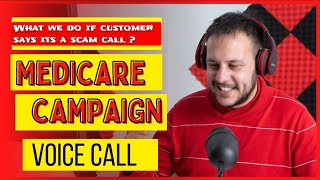 Medicare Insurance Mock call  Voice Campaign  Call Center  learnitaway [upl. by Maleki]