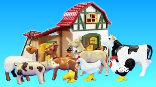 Playmobil Horse Stable Farm Build and Play Fun Toys For Kids Ponies [upl. by Kwabena149]