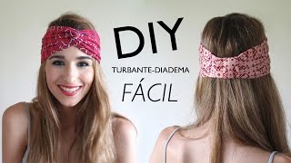 DIY  Cómo hacer turbantesdiadema con y SIN MÁQUINA DE COSER [upl. by Zirkle]