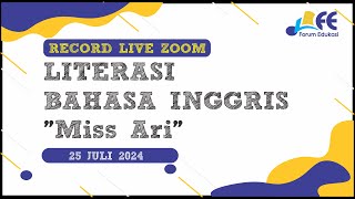 4 LITERASI BAHASA INGGRIS bersama quotMs ARIquot  Kamis 25 Juli 2024 [upl. by Keynes]